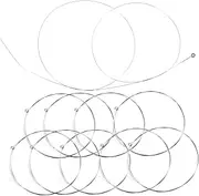 BESTonZON 10pcs Guitar Strings Acoustic Steel Strings E-1st Replacement Strings for Classical Guitar