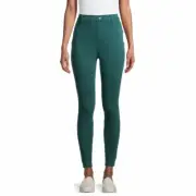 Time and Tru XS 0-2 Fitted Women's Full Length Knit Jegging Color: Astro Teal