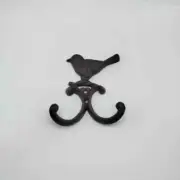 Vintage Bird Rustic Cast Iron Wall Hook Easy Install Finish Clothes Keys Hat