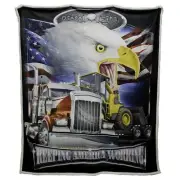 Diesel Life License DL02AMWK Keep American Working Sherpa Throw