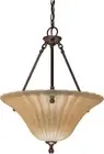 Moulan 3 Light Dimmable LED Copper Bronze Pendant/Chandelier