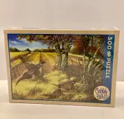 NEW Cobble Hill Puzzle Ring Necked Pheasants 500 Piece Jigsaw Puzzle Sealed USA