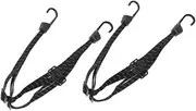 2pcs Durable Motorcycle Helmet Bungee Straps Elastic Tie Down Cord for Secure Luggage and Helmet Heavy Duty Material for Bikes and Motorcycles