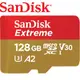 SanDisk 128GB 190MB/s 記憶卡 Extreme microSDXC UHS-I V30 A2