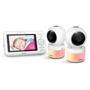 VTech 2 Camera Full Colour Pan and Tilt Video Baby Monitor - BM4700N-2