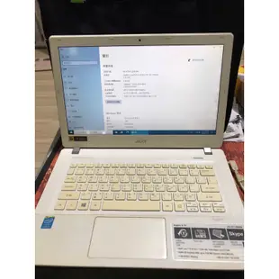 Acer Aspire V13 寬螢幕 13.3吋 筆記型電腦 型號:V3-371-50BW 記憶體4GB