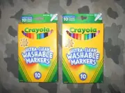 Crayols Two Packs Of 10 Each Ultra-Clean Washable Markers