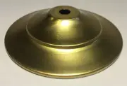 New 4 5/8" Solid Spun Brass Vase Cap, Lamp Cap, Unfinished Brass, 1/8 IP VC629U