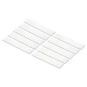 10Pcs 10"x2" Blank Engraving Name Plate Personalized Laser Printing Plate White