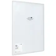Aqua Drops A4 Display Book 10 Pocket Fixed Clear