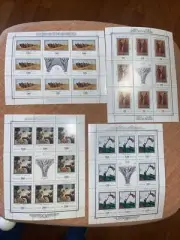 1997 RUSSIA ROSSIJA 100 MUSEO S PIETROBURGO 4 MINI SHEETS MNH MF21390