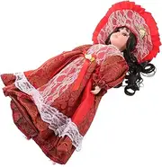 UPKOCH Victorian Doll Sculpture Style Ceramic Doll Home Ornaments Collectible Figurine Party Present for Desk Home Sculpture