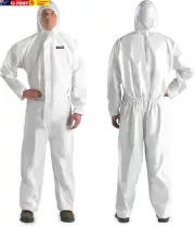 Hazmat Suit Disposable Coverall | Heavy Duty Full Body Paint Coverall & Suit in
