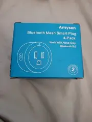 Amyson WiFi Smart Socket 4 Pack White YX-WS01 Smart Plug Compatible Alexa Google