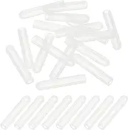 uxcell 2.5x25mm (IDxL) Rubber End Caps, 16 PCS Rubber Caps High Temp Tips Screw Silicone Flexible Thread Protector for Pipes Screw Blots Tube Fishing Jigs