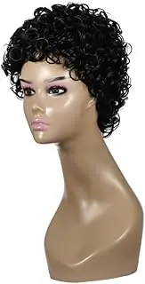 FOMIYES Wig Costume Accessory Chucky Older Women Short Hair Styles Womens Corset Wigs Party Wig Costume Women Ladybug Has Wig Curly Wig for Women Fashion Women Wig Black