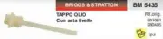 281081 280486 Top Oil With Dip Stick Level Lawn Mower Brissg & Stratton