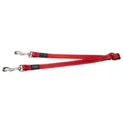 Rogz Double Splitter Reflective Nylon Dog Lead Red - 3 Sizes