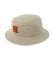 New NWT DC Shoes Co X BG Woods Bucket Hat Khaki Woven Label Twill Cotton