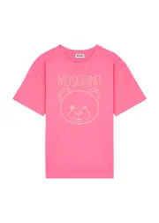 Moschino Kids Logo-embellished Stretch-cotton T-shirt (10-14 Years) - Pink - 14YR (14 Years) 14YR (14 years)