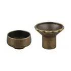 Metal Backflow Incense Cones Holder Small Funnel Shape Incense Cone Tray Base