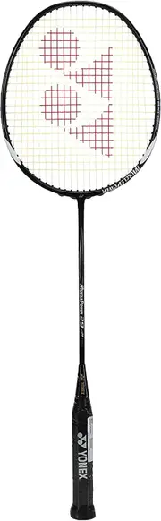 YONEX Muscle Power 29 Carbon Graphite Strung Badminton Racket with Full Racket Cover (Black/White) - For Intermediate Players - 85 grams - Maximum String Tension - 30lbs