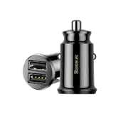 Baseus 3.1A Fast Charging Car Charger USB Duo Cigarette Lighter Adapter
