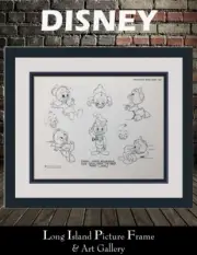 Walt Disney Huey Dewey Louie Original Model Sheet Print 1971 Custom Framed