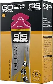 Science in Sport Go Isotonic Energy Gel, Cherry Flavour, 60ml, Pack of 6