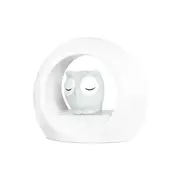 Zazu Lou Owl 20cm Voice Activated Night Light/Soother for 0m+ Baby/Infant Grey