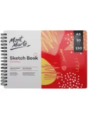 2x Sketch Book Pad A5 30 Sheet 150 gsm Drawing Painting Art Craft Mont Marte