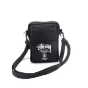 Unisex Stussy Black Mens Shoulder Bag Cross Body Bag AU
