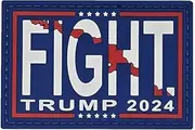 [Secret Squirrel Challenge Coins] Fight Trump Assassination Attempt 2024 PVC Patch 3x2 Hook and Loop