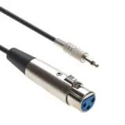 10Ft XLR Female to 3.5mm Mono Male Cable