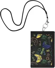 [Lancry] Children's Neck Pouch for Boys and Girls, Children's Wallet with Lanyard and Zip, Cute Wallet with Note Compartment and Coin Compartment