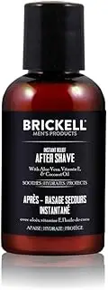 Brickell Men's Instant Relief Aftershave for Men, Natural and Organic Soothing After Shave Balm to Prevent Razor Burn, 2 Ounce, Unscented