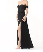 Azazie Millie black a-line sweetheart neckline chiffon convertible dress