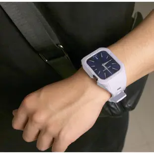 碳纖維錶殼和矽膠錶帶改裝套件兼容 Apple Watch 8 7 6 5 4 Se iWatch Series 8 45