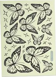 ULDIGI Butterfly Car Decals Luminous Dark Wall Art Stickers for Bedroom Decor