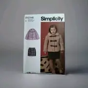 Simplicity CHILDREN'S JACKET & SKIRT SEWING PATTERN R12146/ S3014 SZ 3-8