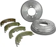2 Rear Brake Drums + Shoes for Toyota Hiace KDH200 KDH201 KDH220 KDH221 KDH222 KDH223 TRH201 TRH221 TRH223 4cyl 2.5L 2KD 2.7L 2TR 3.0L 1KD 2004 2005 2006 2007 2008 2009