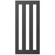 Parkwood 2040 x 820 x 41mm Aluminium Strata Clear Glass Entrance Door ALST3LC