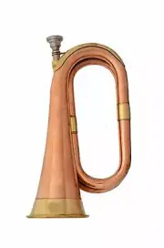 Sai Musical Bugle Nicely Tuned Copper With Case Mouthpiece Army Scout Sea-Cadet
