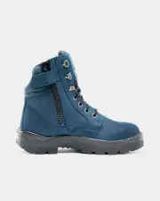 Steel Blue Southern Cross Zip Sided Safety Boot - Blue