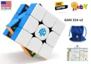 GANCUBE 354 M v2 Magnetic Speed Cube 3x3x3 Stickerless Cube, Puzzle Toy