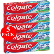 5 x Colgate Toothpaste Triple Action Micro Cleaning 165g