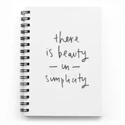 Beauty In Simplicity A5 Wiro Notebook.
