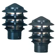 Pagoda Post Top Large in Black or Green