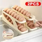 Storage Box Egg Holder Automatic Scrolling Rack Refrigerator Dispenser Rolldown