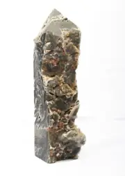1890g Natural Sphalerite Tower With Druze Crystal Quartz Healing Decorate